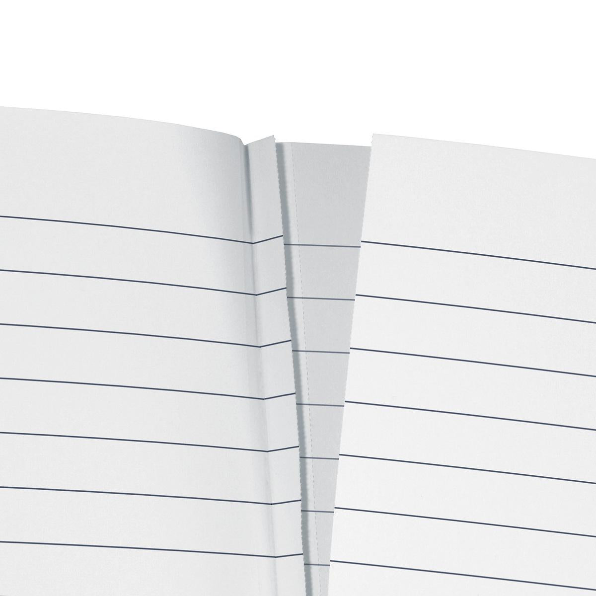 Sigel Notizbuch A5, liniert, Fadenheftung, Karton, 174 Seiten, perforiert, 80 g/m² – mehrfarbig