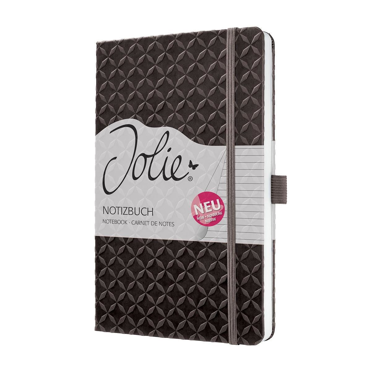 Sigel Notizbuch A5, liniert, Fadenheftung, Hardcover, 174 Seiten, perforiert, 80 g/m² – braun