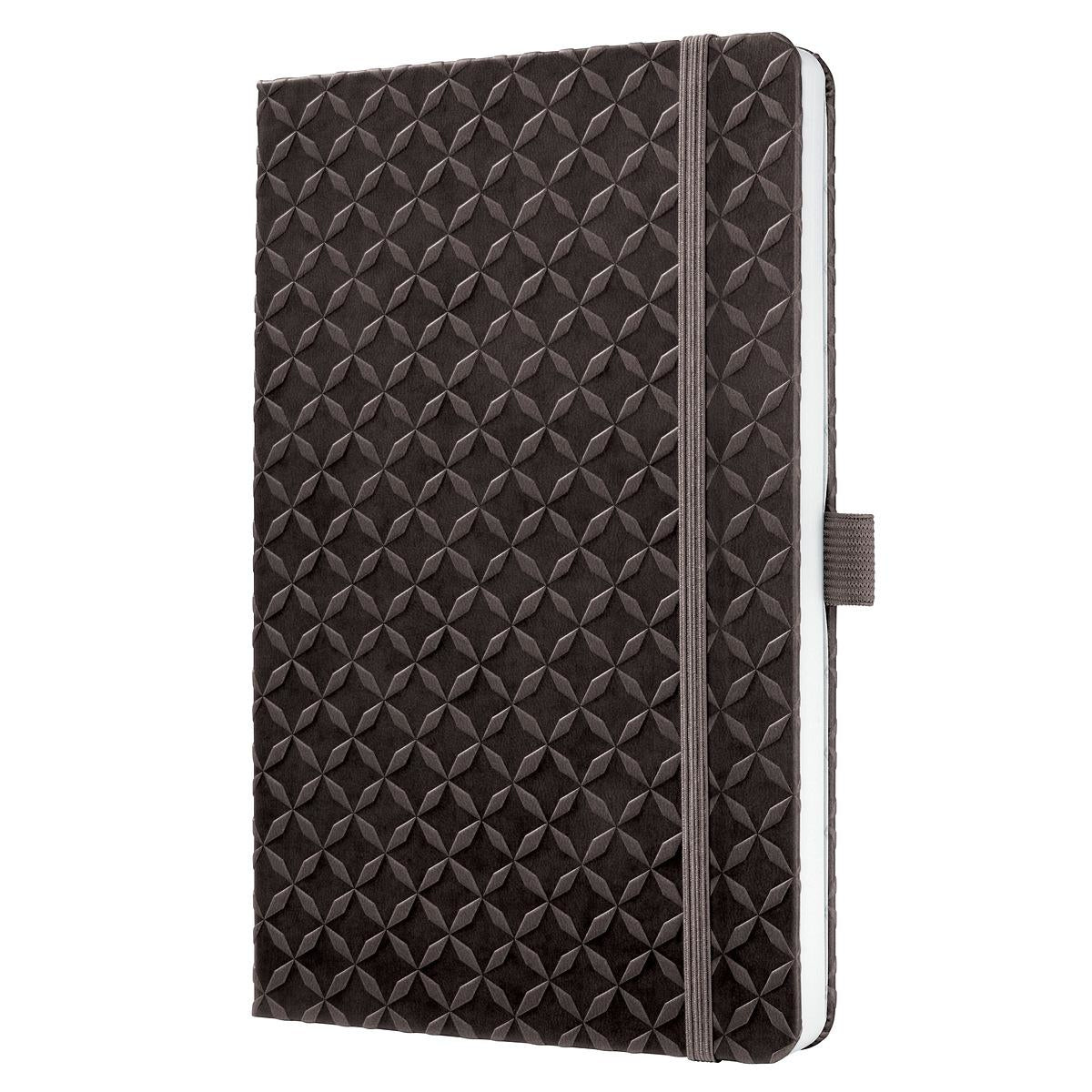 Sigel Notizbuch A5, liniert, Fadenheftung, Hardcover, 174 Seiten, perforiert, 80 g/m² – braun