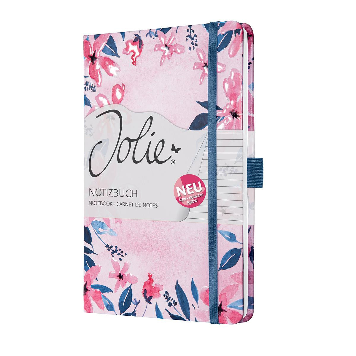 Sigel Notizbuch, A5, liniert, Fadenheftung, Hardcover, 174 Seiten, perforiert, 80 g/m² – mehrfarbig