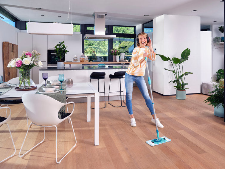 Leifheit Wischbezug Super Soft – 1 Stk. – Polyester – Hellblau – für Clean Twist M Ergo