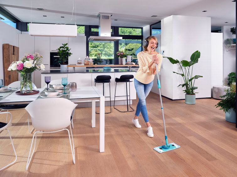 Leifheit Wischbezug Super Soft – 1 Stk. – Polyester – Hellblau – für Clean Twist M Ergo