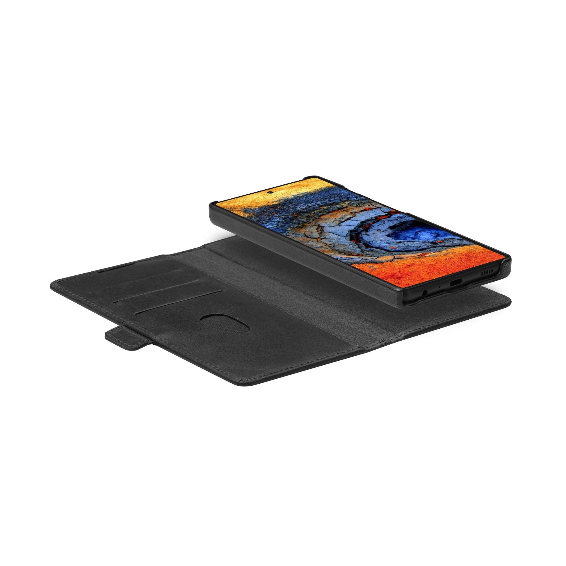 dbramante1928 Lynge Folio – für Samsung Galaxy S25 Ultra, Leder, Schwarz, mit Kartenfach