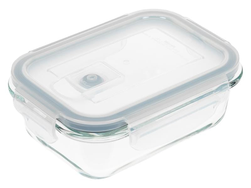 Furber. Furber – 4-teiliges Vorratsdosen-Set, 370 ml/630 ml/1,0 l/1,5 l, Glas/Silikon, transparent