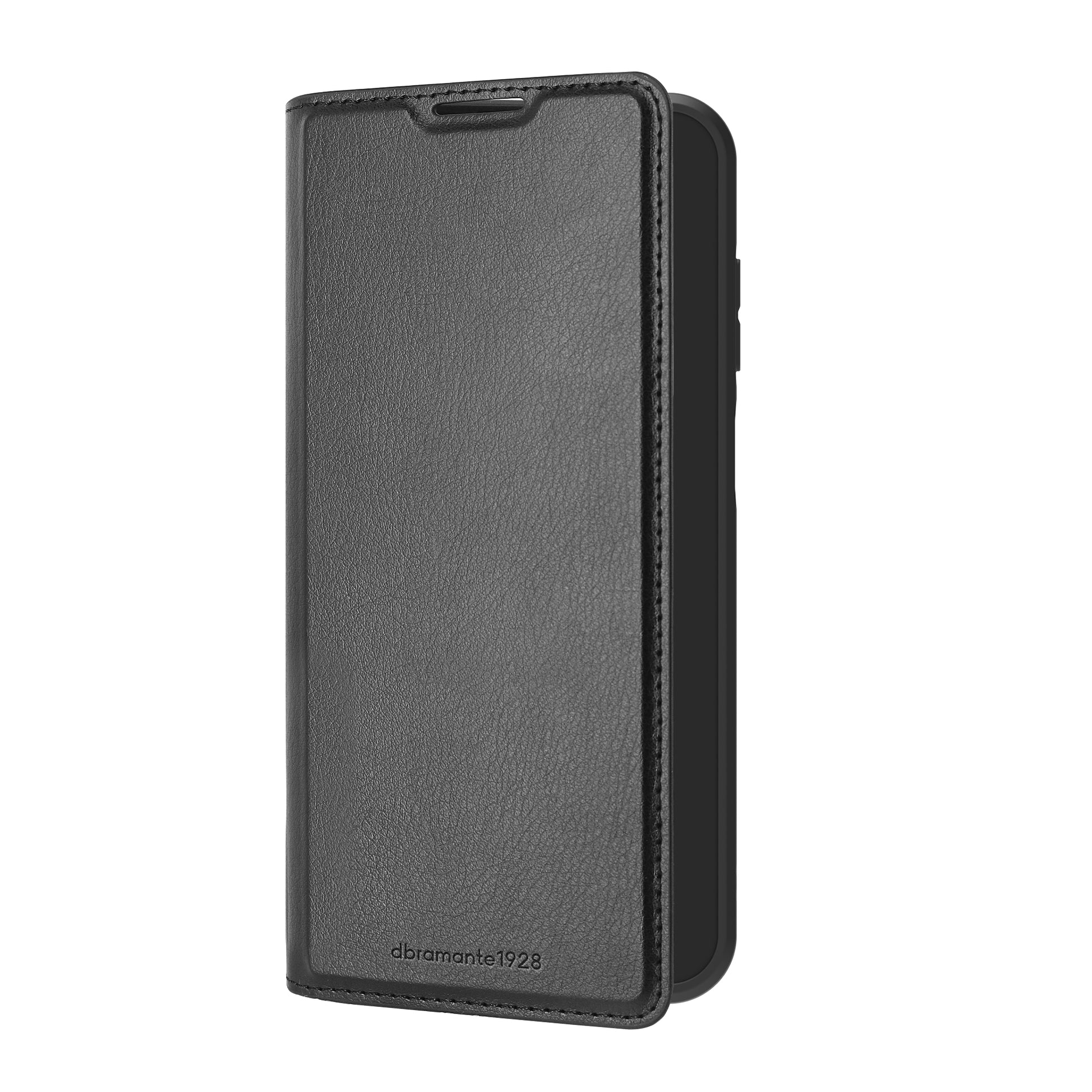 dbramante1928 Oslo Folio – für Samsung Galaxy A25 5G, mit Ständer, mit Kartenfach, PU, Schwarz, Displayschutz