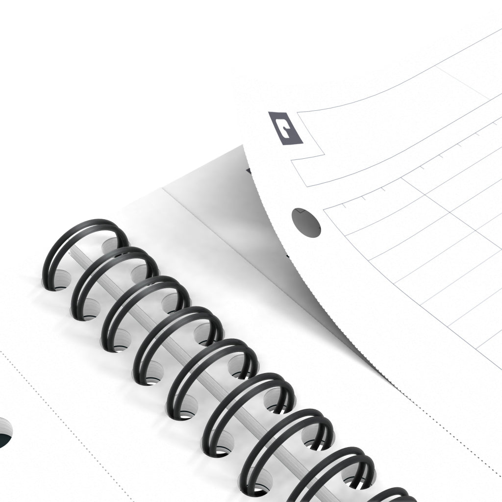 Oxford Collegeblock – A4+ – 80 g/m² – Doppelspirale, mikroperforiert, Kopfzeile, doppelter Rand, dunkelgrün