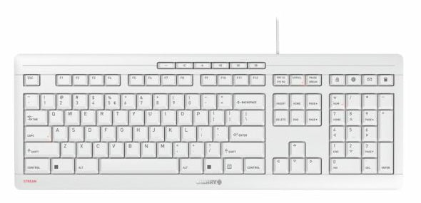 CHERRY 12033074 – Tastatur, kabelgebunden (USB-A), Grau
