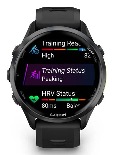 Garmin Forerunner 970 – GPS-Smartwatch – 47 mm, 1,4", GPS, Bluetooth, AMOLED, Saphirglas, 5 ATM, Schwarz, Sport