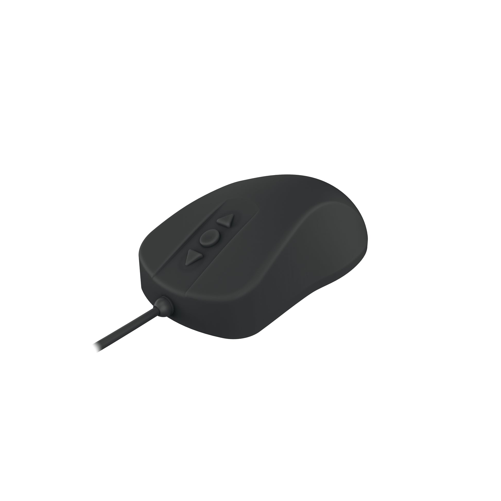 Contour Design AK-PMH12OB – Hygiene-/Medizin-Maus – Kabelgebunden (USB-A), IP68, beidhändig, Schwarz