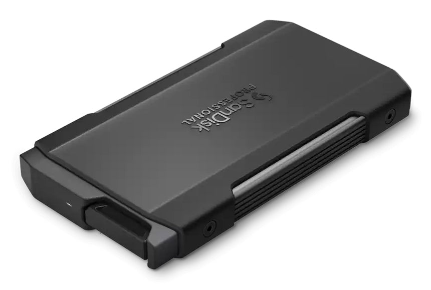 SANDISK PROFESSIONAL Pro-Blade Transport – 1-Bay SSD-Gehäuse, 2 TB SSD vorinstalliert, USB-C 20 Gbit/s