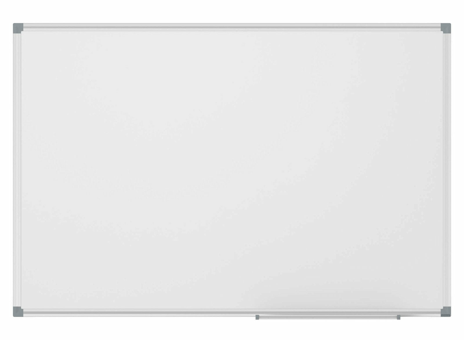 MAUL Whiteboard – 120 × 150 cm, lackierter Stahl, Aluminiumrahmen, Wandmontage, inkl. Montagematerial