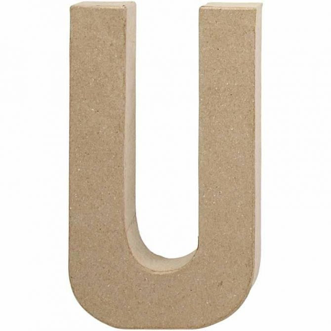 Creativ Company Pappmaché-Rohling, Papierzellstoff, U, 11,5 × 20,5 × 2,5 cm, 1 Stk., 26620