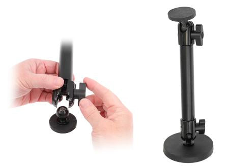 Brodit Montageplatte, magnetisch, 43 mm – universal – Schwarz