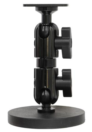 Brodit Montagesockel, Schraubbefestigung, 360°/Neigung 0–210° – für Smartphone – schwarz