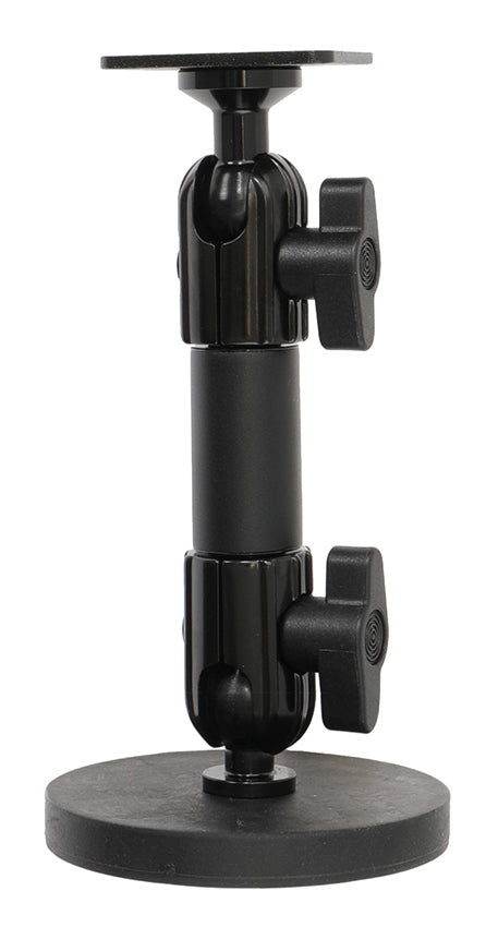 Brodit Standard Duty Sockelhalterung – Tisch-/Innenbereich-Ständer – Schraubbefestigung, Höhe 160 mm – Schwarz