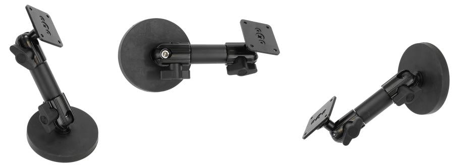 Brodit Standard Duty Sockelhalterung – Tisch-/Innenbereich-Ständer – Schraubbefestigung, Höhe 160 mm – Schwarz