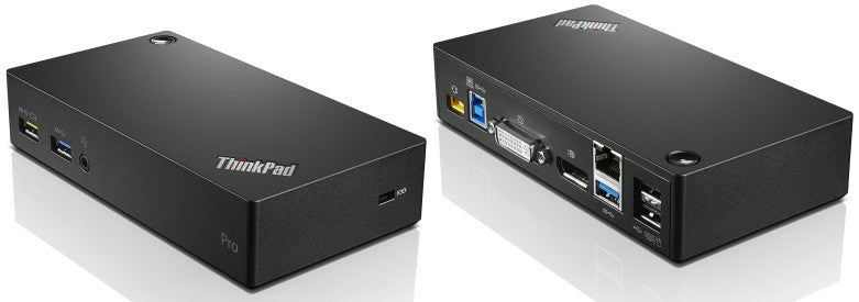 Lenovo ThinkPad USB 3.0 Pro DK Dockingstation – USB-A, 1× DP, 1× VGA, GbE, 3,5 mm Audio, für Lenovo