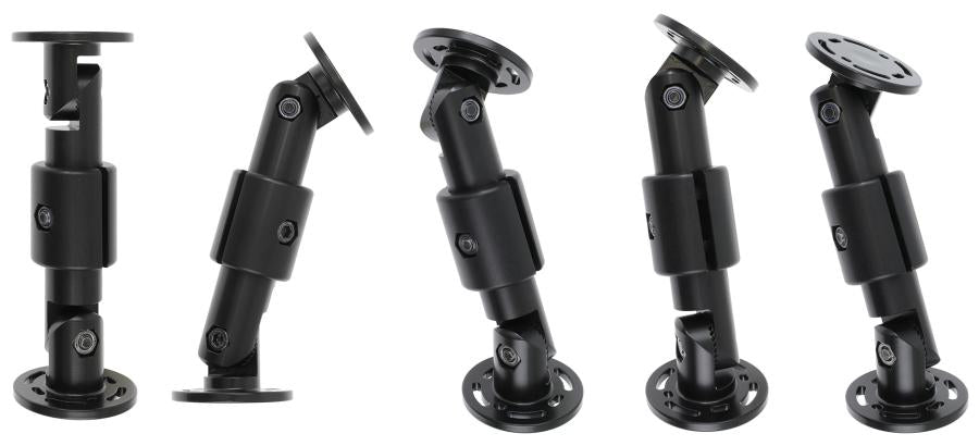 Brodit Podesthalter 216160 – Tischständer – drehbar, Flügelmutter, für Geräte bis 7,5" – Schwarz