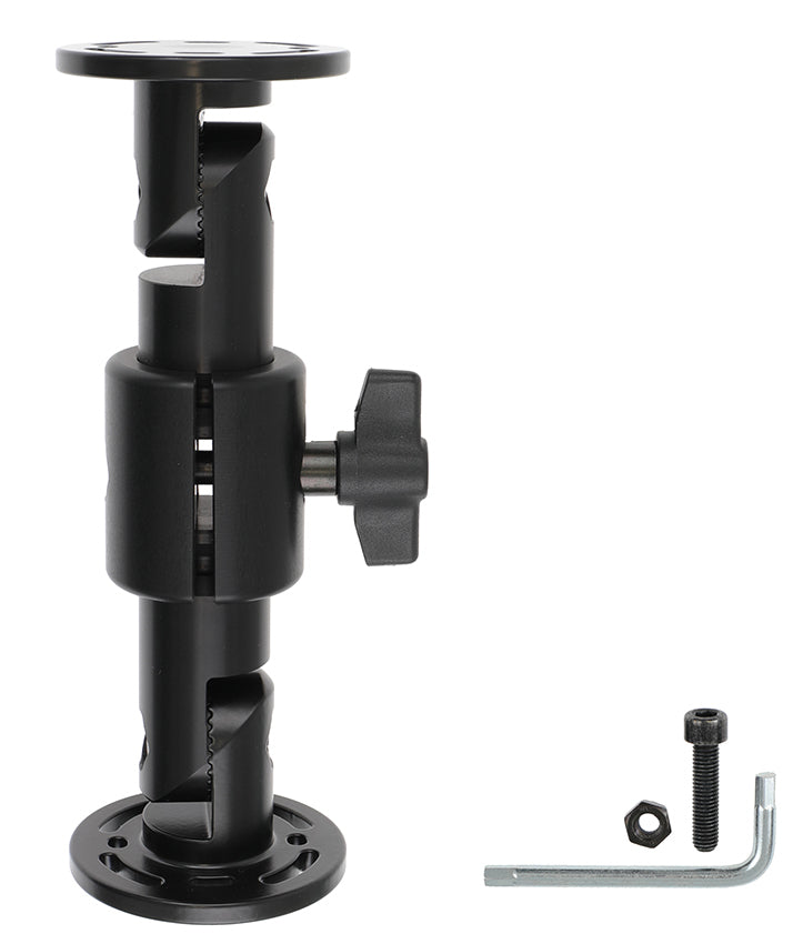 Brodit Podesthalter 216160 – Tischständer – drehbar, Flügelmutter, für Geräte bis 7,5" – Schwarz