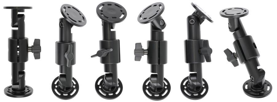 Brodit Podesthalter 216160 – Tischständer – drehbar, Flügelmutter, für Geräte bis 7,5" – Schwarz