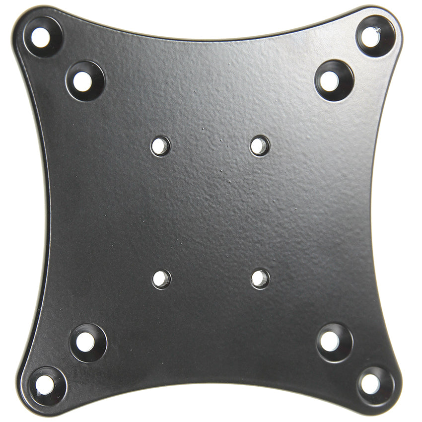 Brodit 215987 – VESA Adapterplatte – VESA 75×75/100×100 mm – Aluminium – Schwarz – für VESA 75×75/100×100 mm