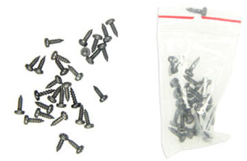 Brodit Selbstschneidende Schrauben – Ø 3 × 10 mm, Silber, 50 Stk., für Kunststoff
