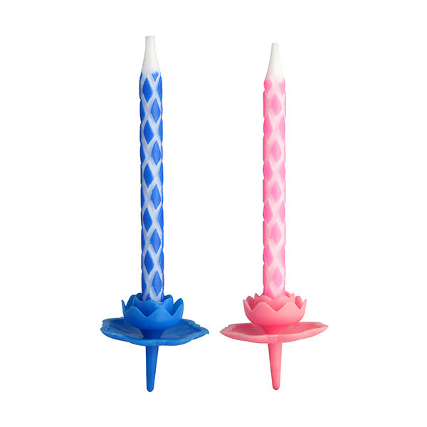 Zenker Geburtstagskerzen Kariert – Weiss – 6 cm – 36 Stk