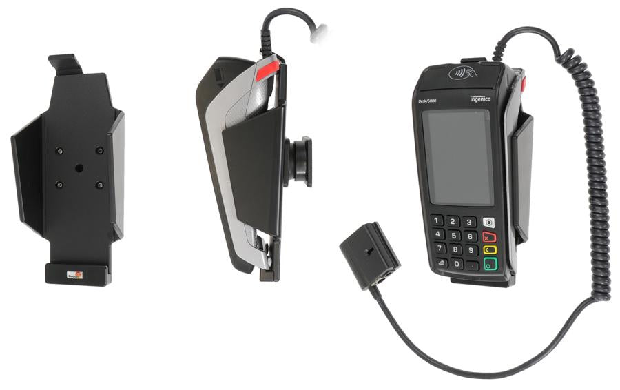 Brodit 711246 – Payment-Halterung, Drehbar 360°/0–17°, für Ingenico 5000, Schwarz