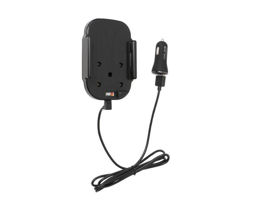 Brodit Qi Wireless Aktive Halterung – Auto-Ladehalterung – Kabelloses Laden, 2× USB-A – Schwarz