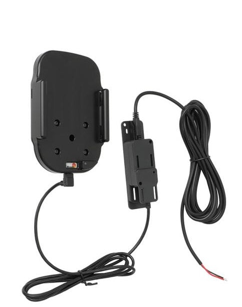 Brodit 719164 Kfz-Ladehalterung – Qi – Schraubbefestigung, USB-A ×2 – für Smartphone