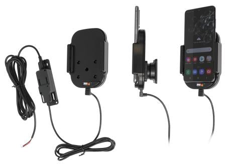 Brodit Auto-Halterung, kabelloses Laden (Qi), 360° – für Samsung Galaxy S20 (4G/5G) – Schwarz