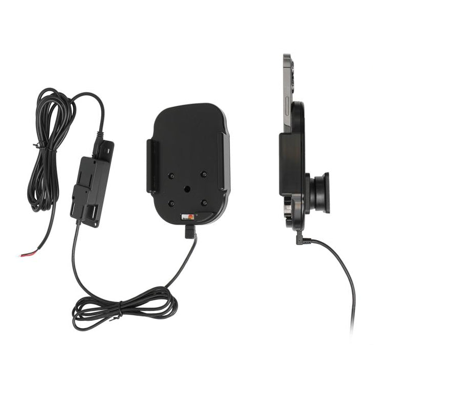 Brodit Auto-Halterung, kabelloses Laden, 360° drehbar – universal – Schwarz