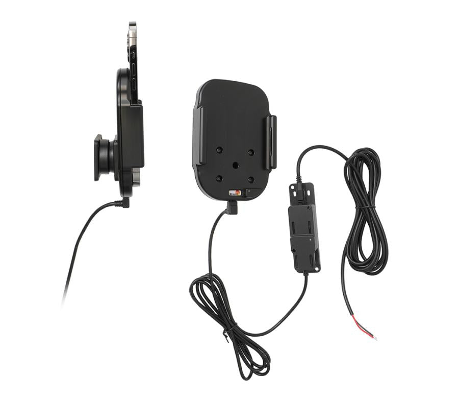 Brodit Auto-Halterung, kabelloses Laden, 360° drehbar – universal – Schwarz