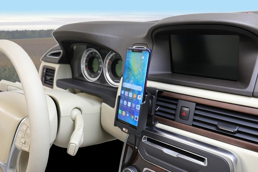 Brodit Auto-Ladegerät – Lüftungsschlitz, 2,1 A, schwenkbar 360°, für Huawei Mate 20 Pro, Schwarz