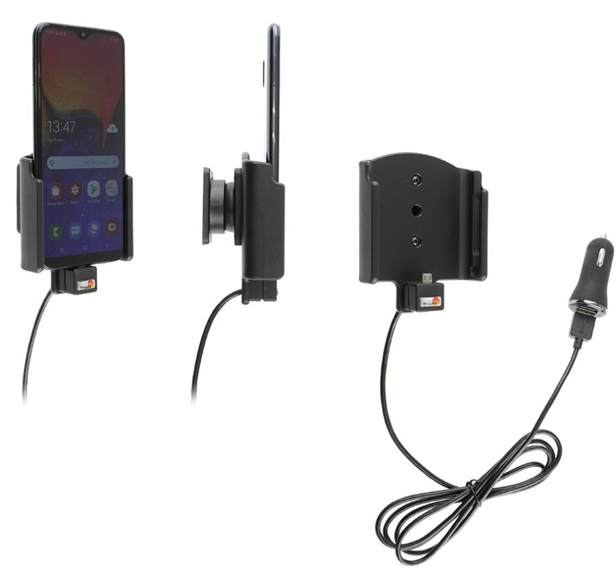 Brodit Auto-Halterung, Lüftung, 360° drehbar, mit Zigarettenanzünder-Ladekabel 2,1 A – für Galaxy A10