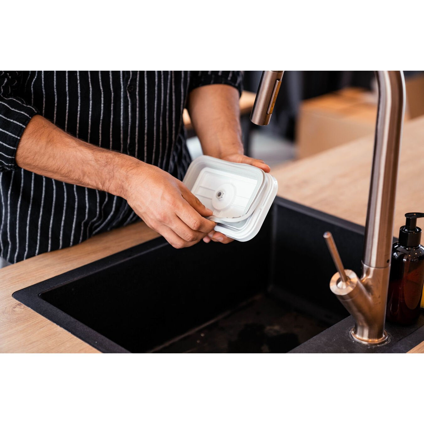 ZWILLING Vakuumbox Glas Fresh & Save – 350 ml, 750 ml, 1,6 l, für Vakuumierer, 3 Stk., Glas, Transparent