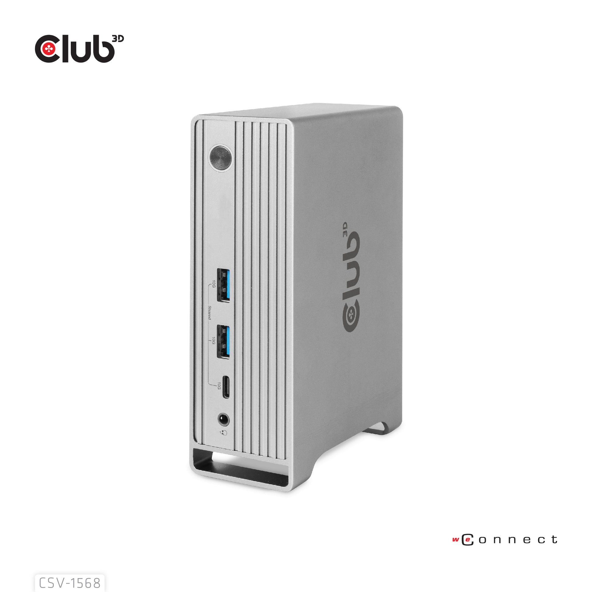 CLUB3D Club 3D CSV-1568 Dockingstation – USB-C, 1× DP, 2× HDMI, 1× VGA, 3× USB-A, 100 W PD, für Windows/Mac