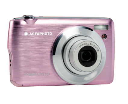 AgfaPhoto Realishot DC8200 – Kompaktkamera, 18 MP 1/3,2", 1080p, 8× optischer Zoom, Pink