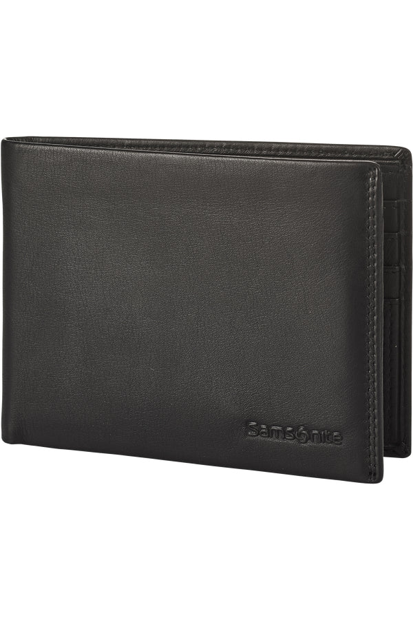 Samsonite Portemonnaie – 120 × 97 mm, Leder, schwarz – 1 Stück