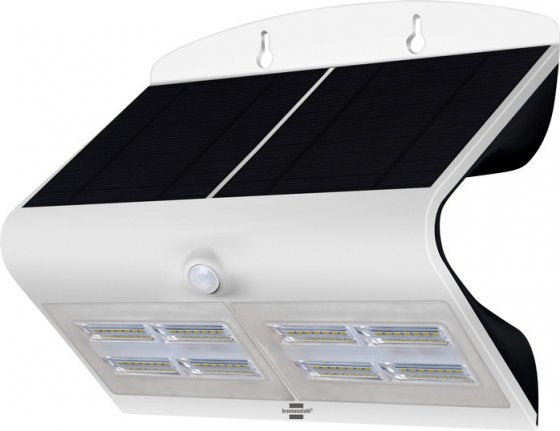 Brennenstuhl Aussenwandleuchte – IP65 – Akku & Solar – mit Bewegungsmelder, dimmbar – Schwarz – Kunststoff