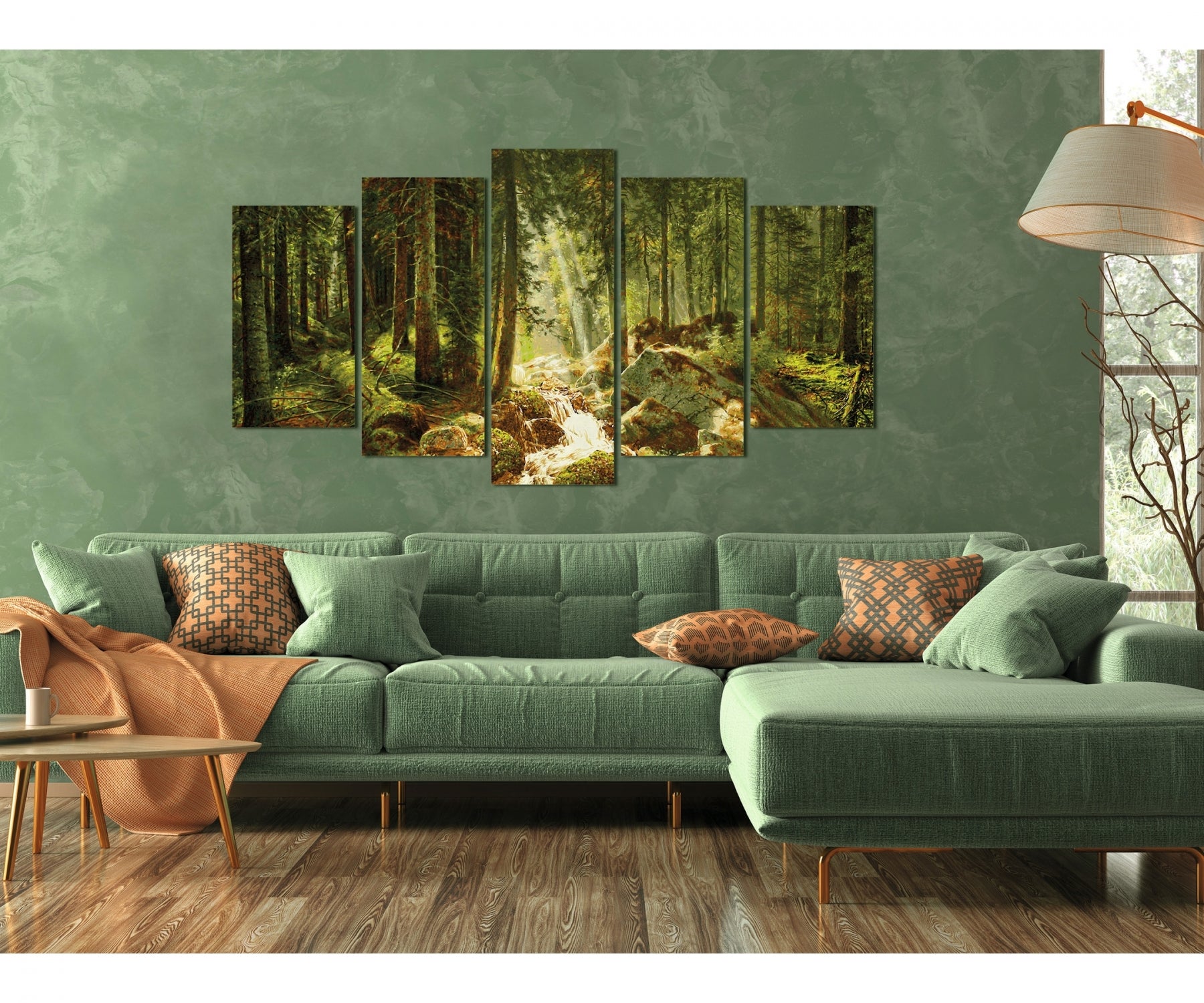 Schipper Malen-nach-Zahlen-Set – Wald – 26,3 × 47,6 cm – 5-teilig – ab 8 Jahren