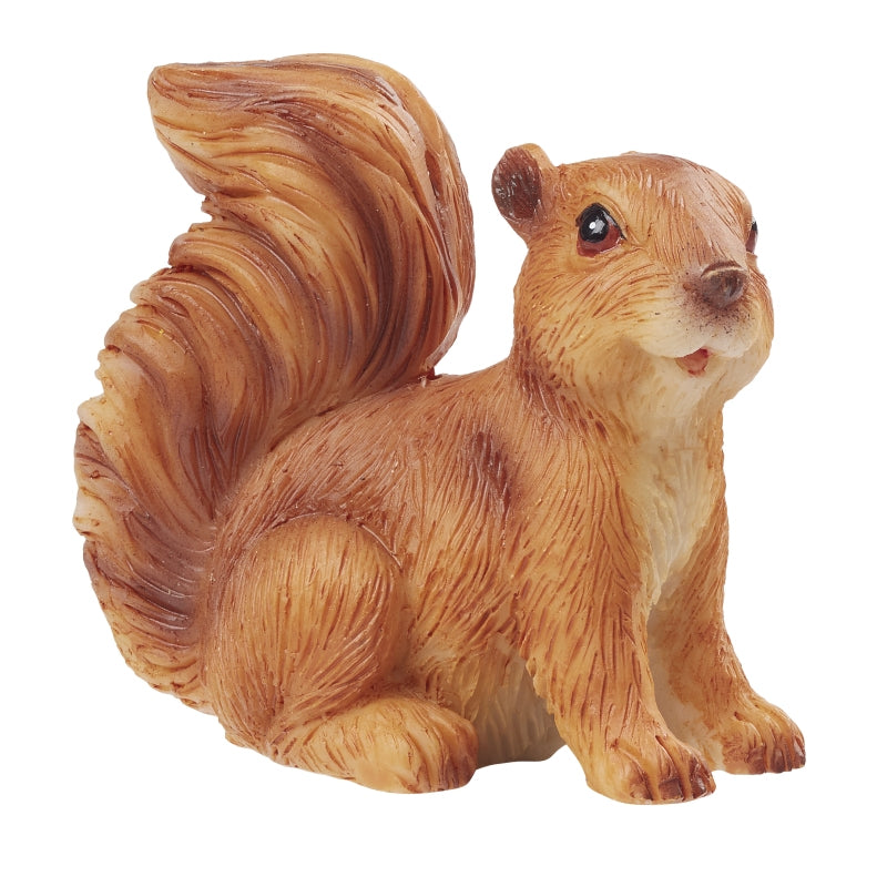 HobbyFun Mini-Tier, Polyresin, Braun, 3,5 cm, 1 Stk., Eichhörnchen