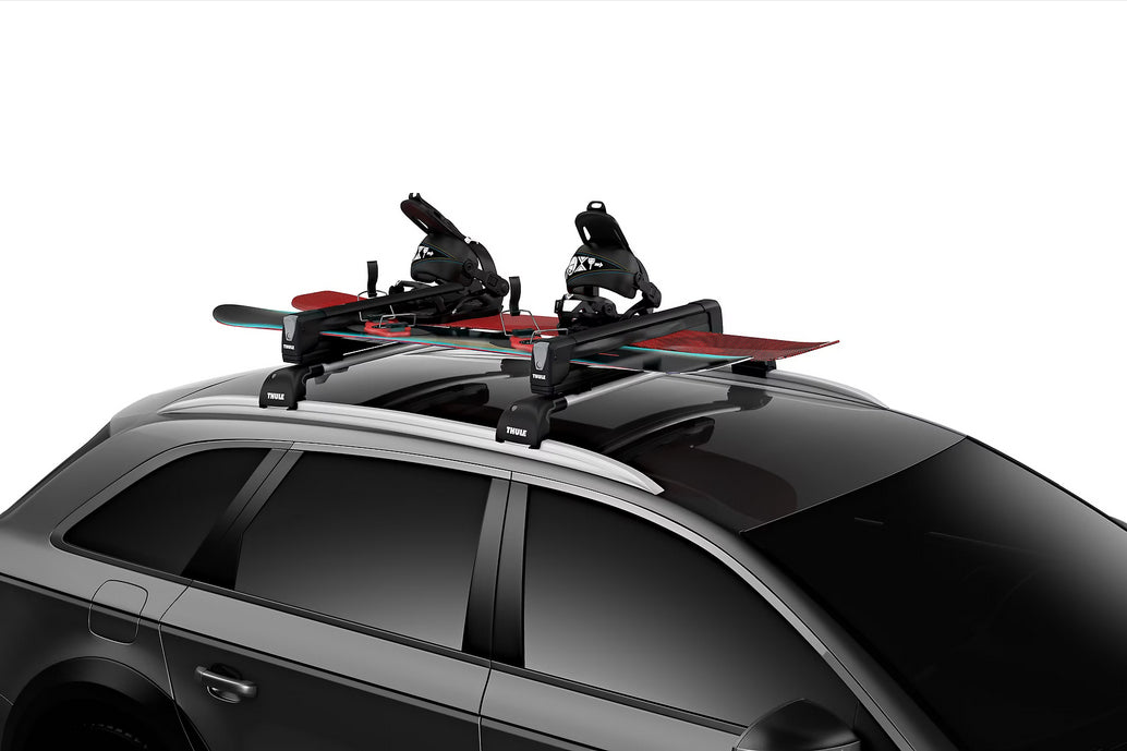 Thule Snowpack Extender – Dachträger – für WingBar/SlideBar – bis 5 Skier/2 Snowboards – schwarz