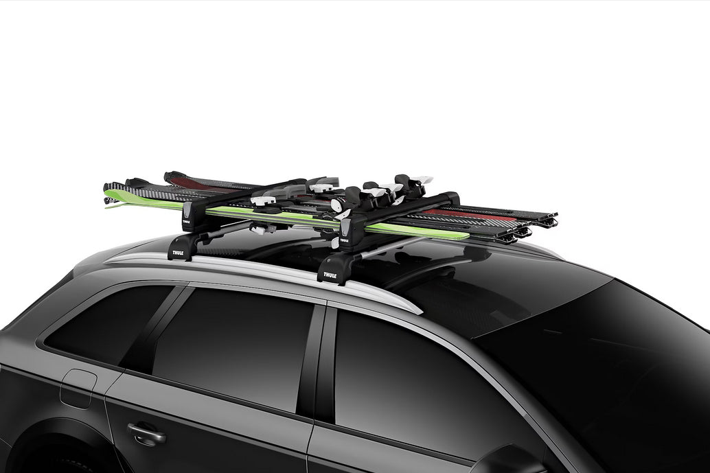 Thule Snowpack Extender – Dachträger – für WingBar/SlideBar – bis 5 Skier/2 Snowboards – schwarz