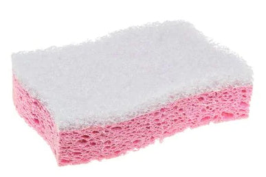 3M Scotch-Brite Naturschwamm – Zellulose, Rechteckig, für Glas, Weiss, 2 Stk.