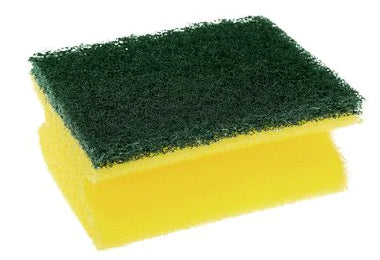 3M Schwamm Classic – Kunststoff, 9 × 4,5 × 7 cm, gelb, für Metallbehälter, Pfannen, Gartengeräte, 6 Stk.
