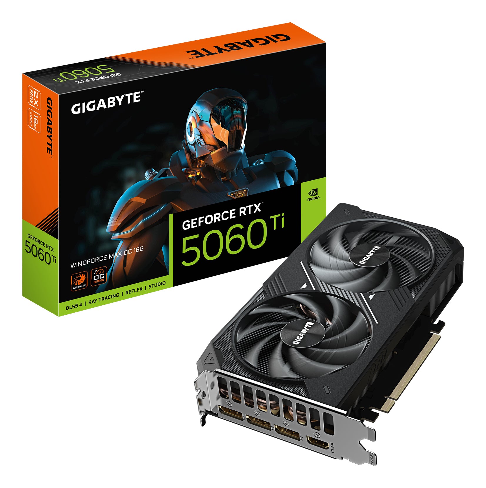 GIGABYTE GV-N506TWF2MAX OC-16GD – PCIe Grafikkarte – 3×DP, 1×HDMI, PCIe 5.0, TDP 135 W