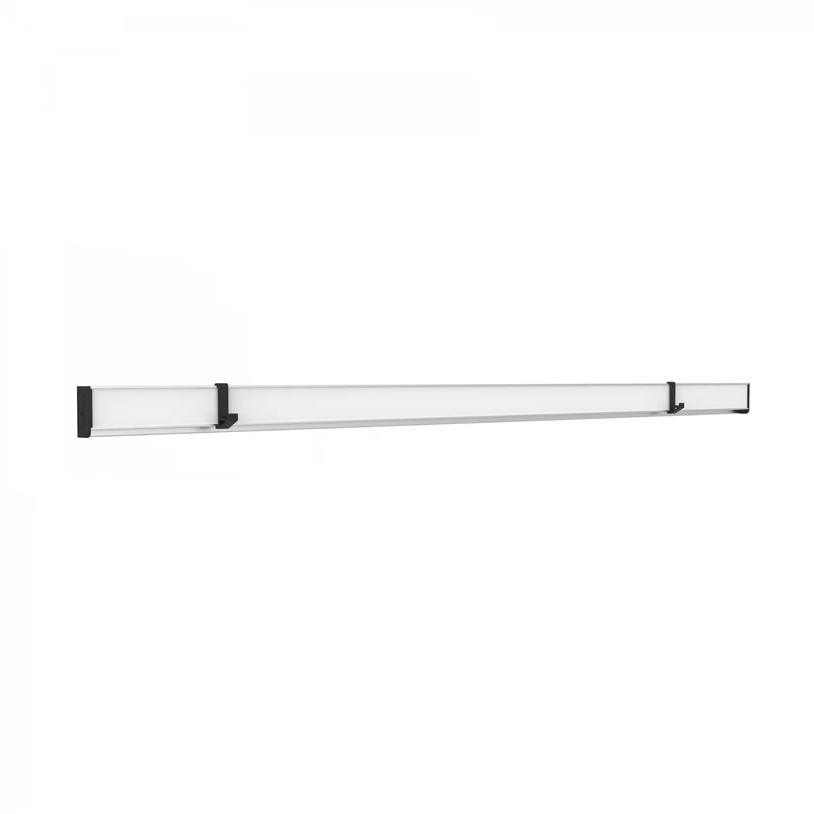 MAUL Wandhalterung 6248408 – durchgeschraubt, magnethaftend, mit 2 Haken – Silber – Aluminium – 1000×42 mm