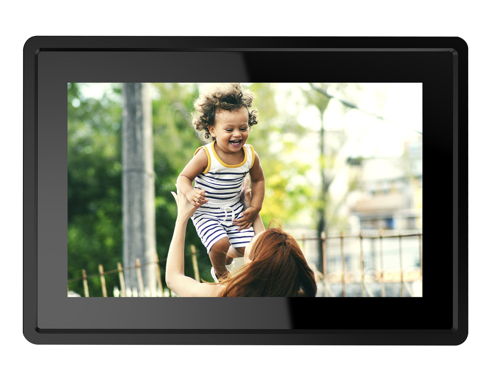 Denver PFF-1021 Digitaler Bilderrahmen – 1280 × 800 (WXGA), IPS – WLAN, Micro-USB 2.0 – microSD – Schwarz