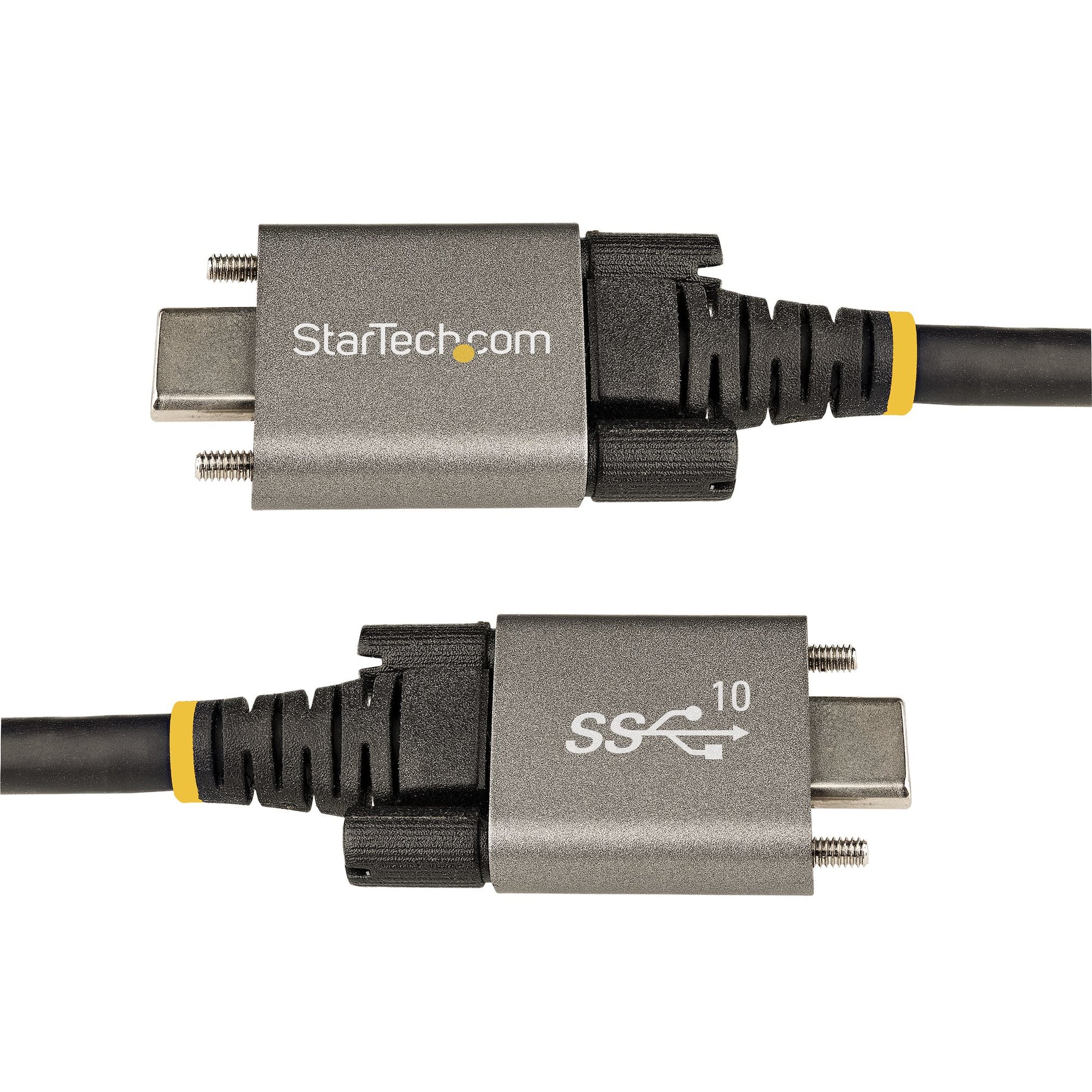 StarTech.com USB-Kabel USB-C zu USB-C, USB 3.2 Gen 2, 100 W, 0,5 m – Grau/Schwarz